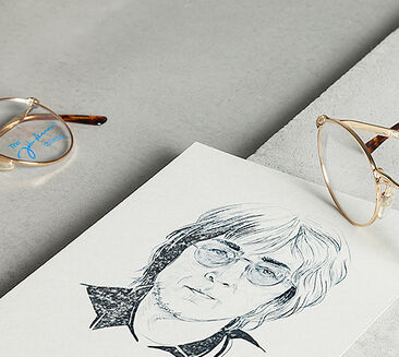 Teaser runde Metallbrillen der John Lennon Collection